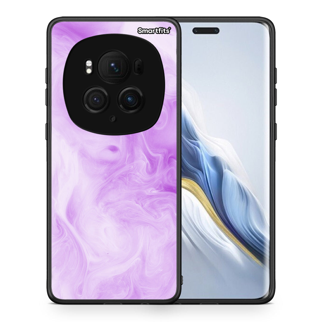 Θήκη Honor Magic6 Pro Lavender Watercolor από τη Smartfits με σχέδιο στο πίσω μέρος και μαύρο περίβλημα | Honor Magic6 Pro Lavender Watercolor case with colorful back and black bezels