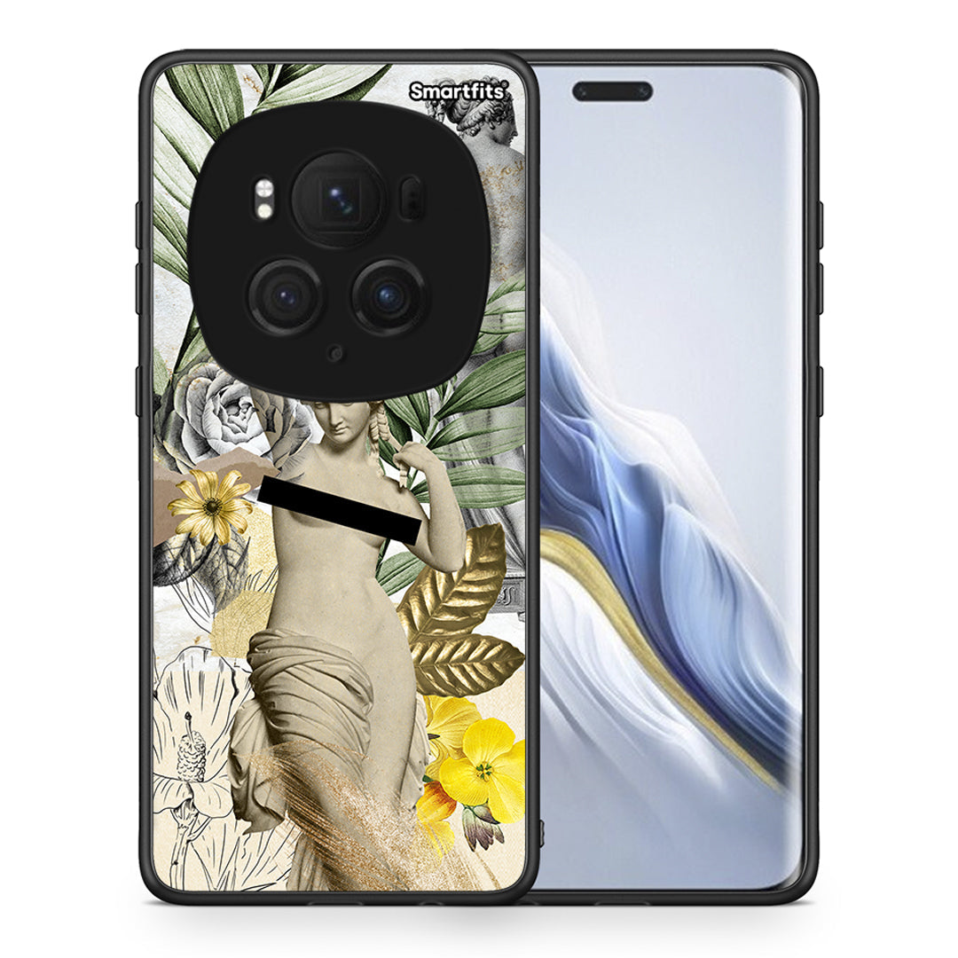 Θήκη Honor Magic6 Pro Woman Statue από τη Smartfits με σχέδιο στο πίσω μέρος και μαύρο περίβλημα | Honor Magic6 Pro Woman Statue case with colorful back and black bezels