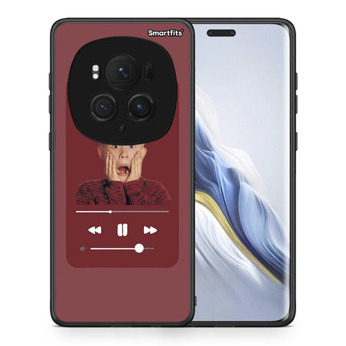 Θήκη Honor Magic6 Pro Xmas Alone Music από τη Smartfits με σχέδιο στο πίσω μέρος και μαύρο περίβλημα | Honor Magic6 Pro Xmas Alone Music case with colorful back and black bezels