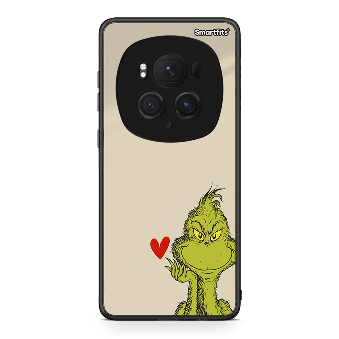 Honor Magic6 Pro Xmas Grinch θήκη από τη Smartfits με σχέδιο στο πίσω μέρος και μαύρο περίβλημα | Smartphone case with colorful back and black bezels by Smartfits