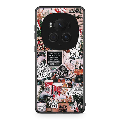 Honor Magic6 Pro Xmas Habbits θήκη από τη Smartfits με σχέδιο στο πίσω μέρος και μαύρο περίβλημα | Smartphone case with colorful back and black bezels by Smartfits