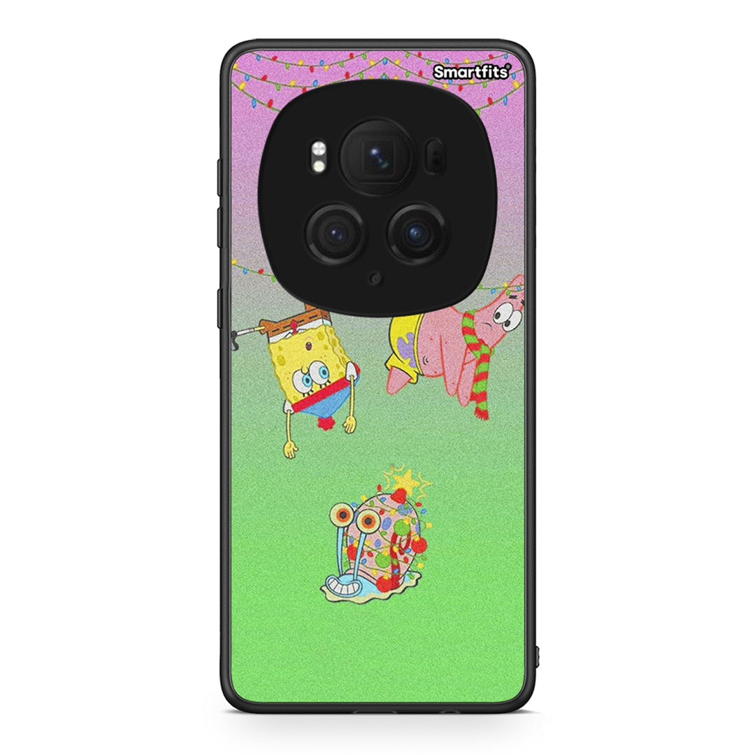 Honor Magic6 Pro Xmas Lights θήκη από τη Smartfits με σχέδιο στο πίσω μέρος και μαύρο περίβλημα | Smartphone case with colorful back and black bezels by Smartfits