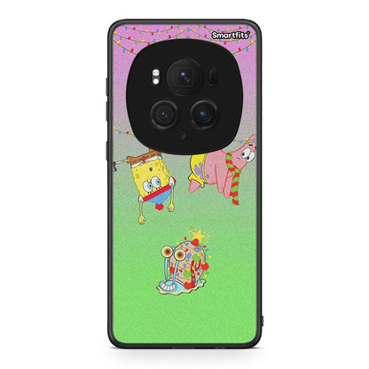 Honor Magic6 Pro Xmas Lights θήκη από τη Smartfits με σχέδιο στο πίσω μέρος και μαύρο περίβλημα | Smartphone case with colorful back and black bezels by Smartfits