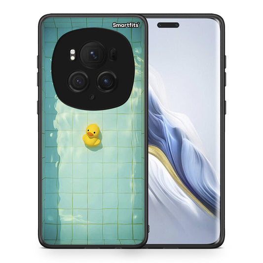 Θήκη Honor Magic6 Pro Yellow Duck από τη Smartfits με σχέδιο στο πίσω μέρος και μαύρο περίβλημα | Honor Magic6 Pro Yellow Duck case with colorful back and black bezels