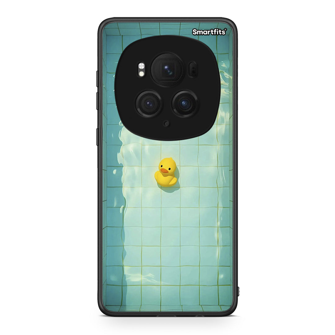 Honor Magic6 Pro Yellow Duck θήκη από τη Smartfits με σχέδιο στο πίσω μέρος και μαύρο περίβλημα | Smartphone case with colorful back and black bezels by Smartfits