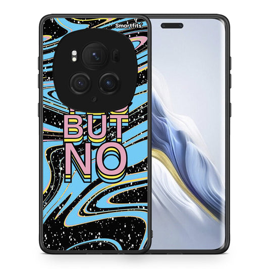 Θήκη Honor Magic6 Pro Yes But No από τη Smartfits με σχέδιο στο πίσω μέρος και μαύρο περίβλημα | Honor Magic6 Pro Yes But No case with colorful back and black bezels