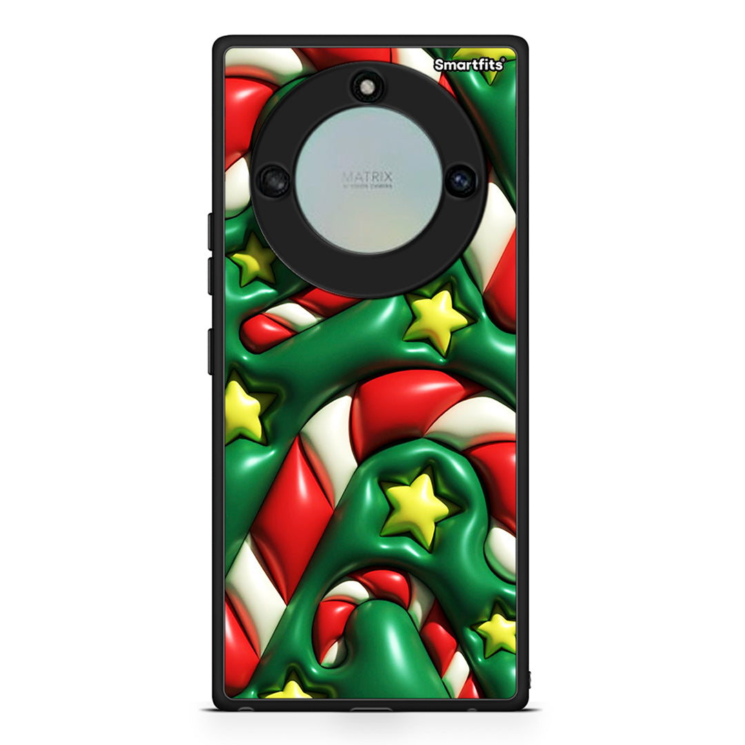 Honor X40 Christmas Bubbles θήκη από τη Smartfits με σχέδιο στο πίσω μέρος και μαύρο περίβλημα | Smartphone case with colorful back and black bezels by Smartfits