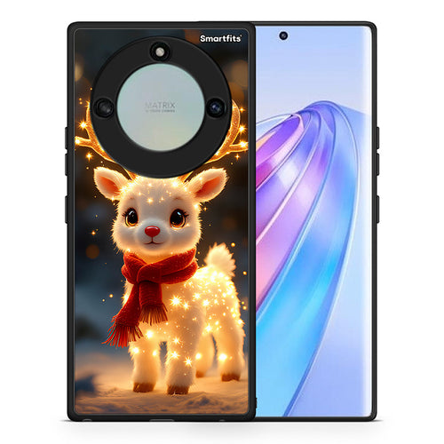 Θήκη Honor X40 Christmas Cutie από τη Smartfits με σχέδιο στο πίσω μέρος και μαύρο περίβλημα | Honor X40 Christmas Cutie case with colorful back and black bezels