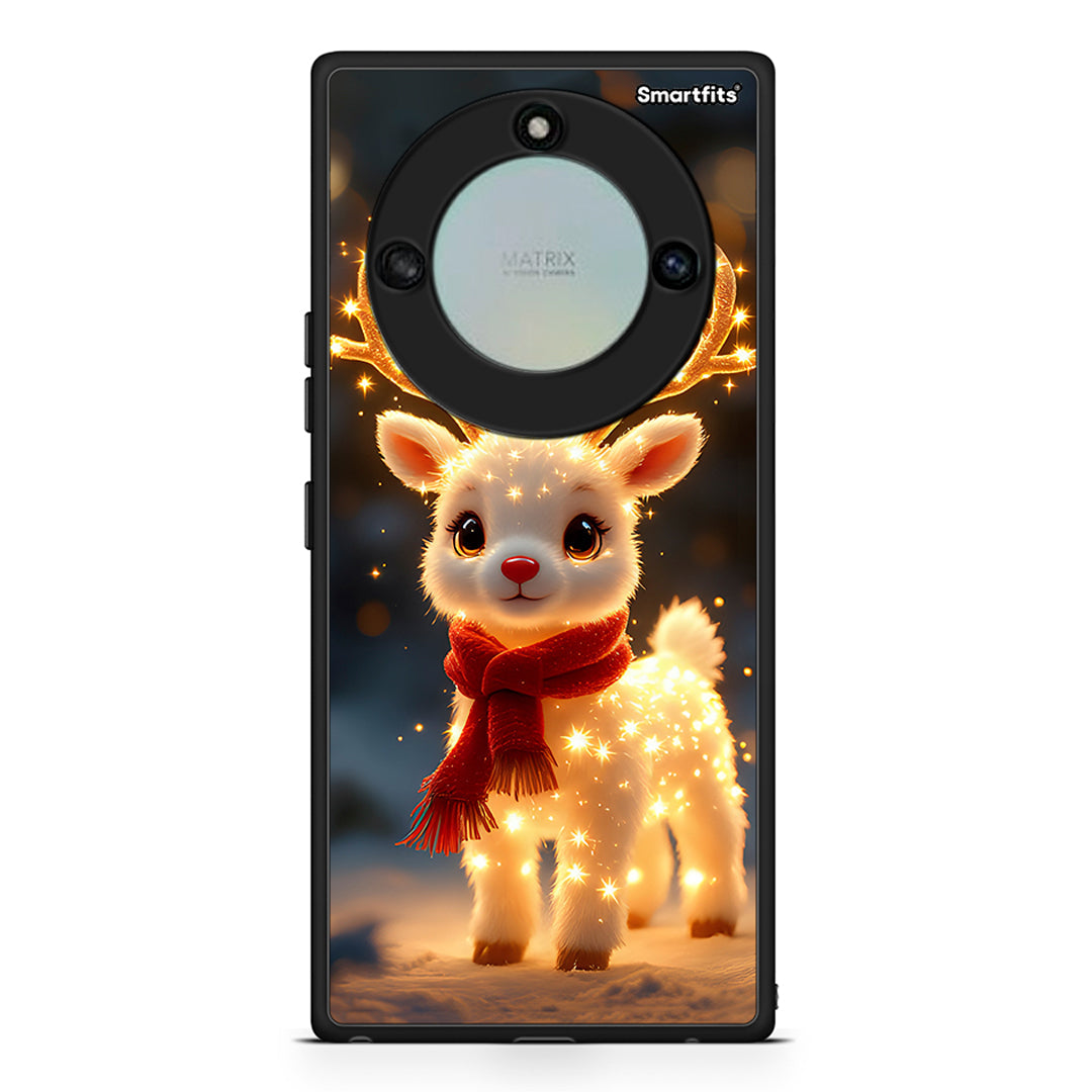 Honor X40 Christmas Cutie θήκη από τη Smartfits με σχέδιο στο πίσω μέρος και μαύρο περίβλημα | Smartphone case with colorful back and black bezels by Smartfits