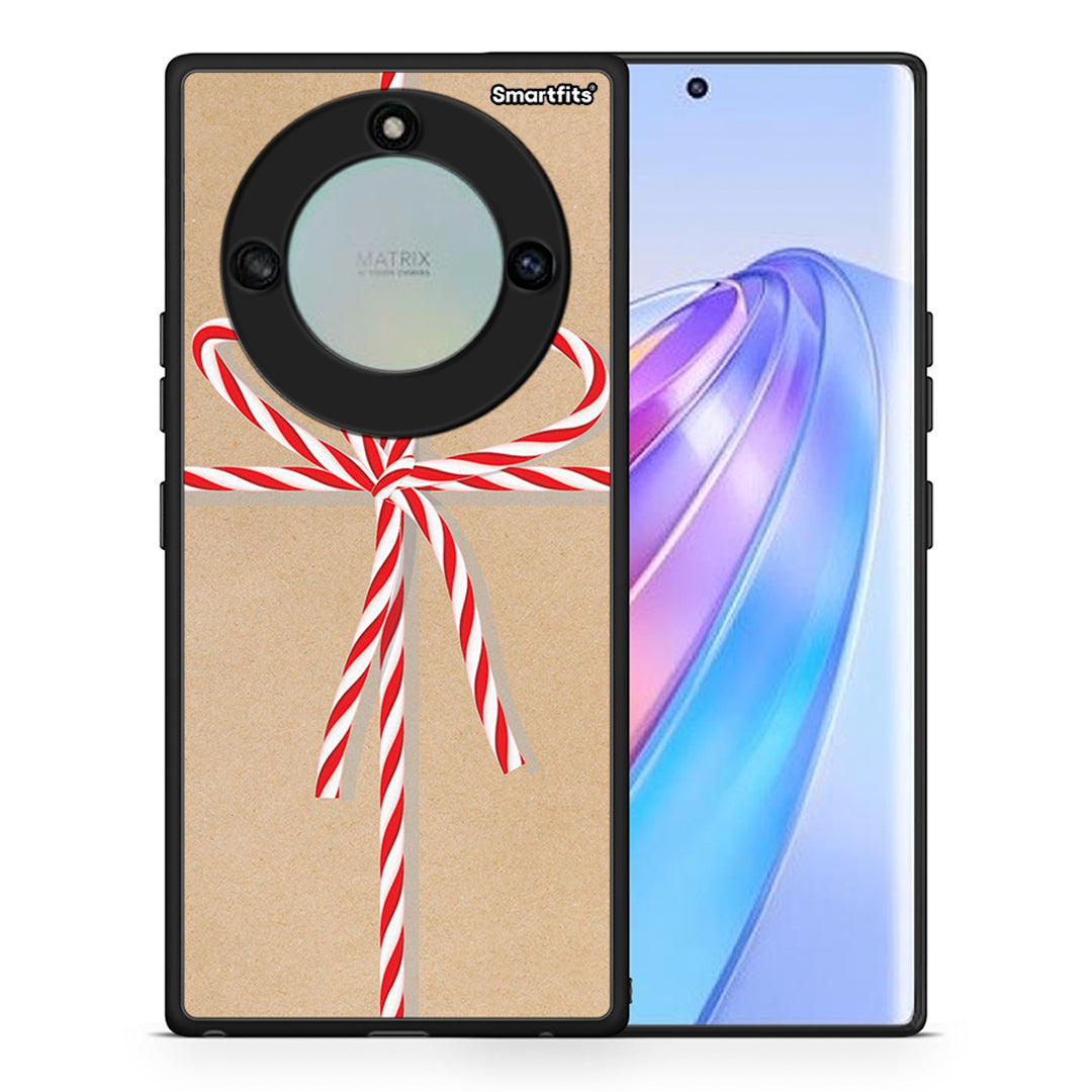 Θήκη Honor X40 Christmas Gift από τη Smartfits με σχέδιο στο πίσω μέρος και μαύρο περίβλημα | Honor X40 Christmas Gift case with colorful back and black bezels