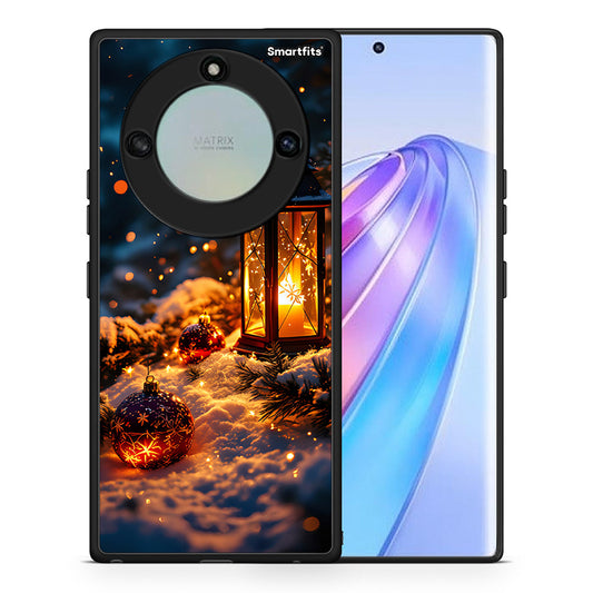 Θήκη Honor X40 Christmas Ornaments από τη Smartfits με σχέδιο στο πίσω μέρος και μαύρο περίβλημα | Honor X40 Christmas Ornaments case with colorful back and black bezels