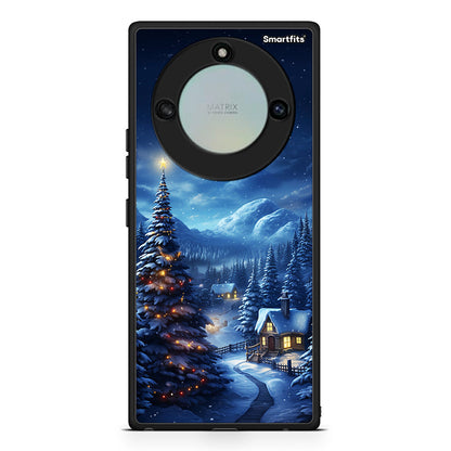 Honor X40 Christmas Scenery θήκη από τη Smartfits με σχέδιο στο πίσω μέρος και μαύρο περίβλημα | Smartphone case with colorful back and black bezels by Smartfits