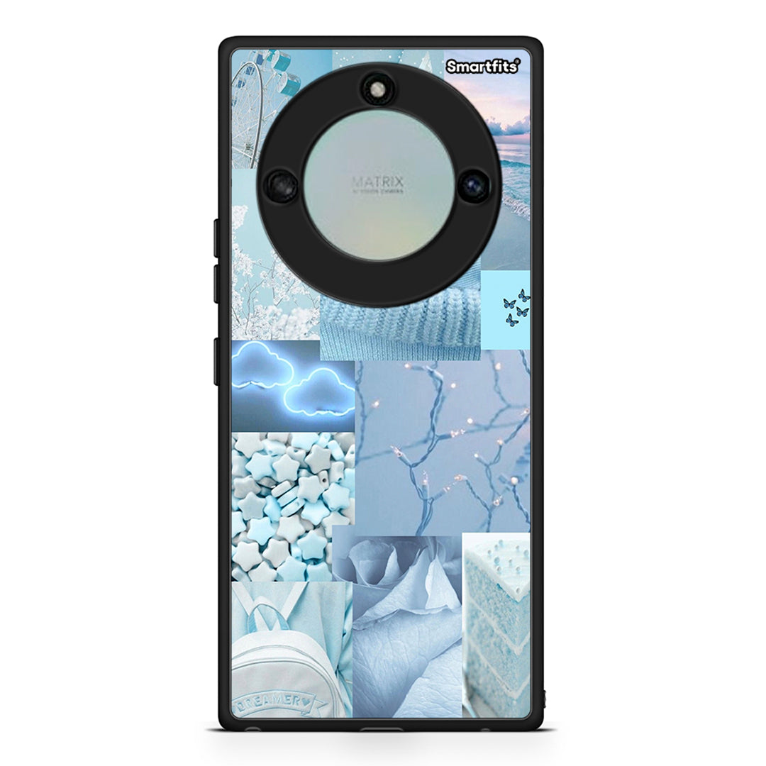 Honor X40 Ciel Aesthetic Collage θήκη από τη Smartfits με σχέδιο στο πίσω μέρος και μαύρο περίβλημα | Smartphone case with colorful back and black bezels by Smartfits