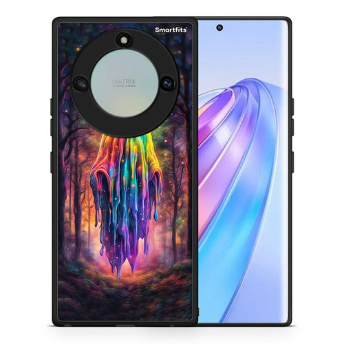 Θήκη Honor X40 Halloween Ghost από τη Smartfits με σχέδιο στο πίσω μέρος και μαύρο περίβλημα | Honor X40 Halloween Ghost case with colorful back and black bezels