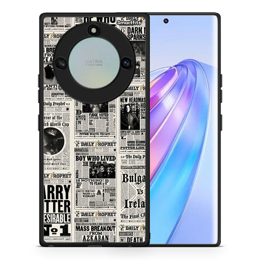 Θήκη Honor X40 Harry Paper από τη Smartfits με σχέδιο στο πίσω μέρος και μαύρο περίβλημα | Honor X40 Harry Paper case with colorful back and black bezels