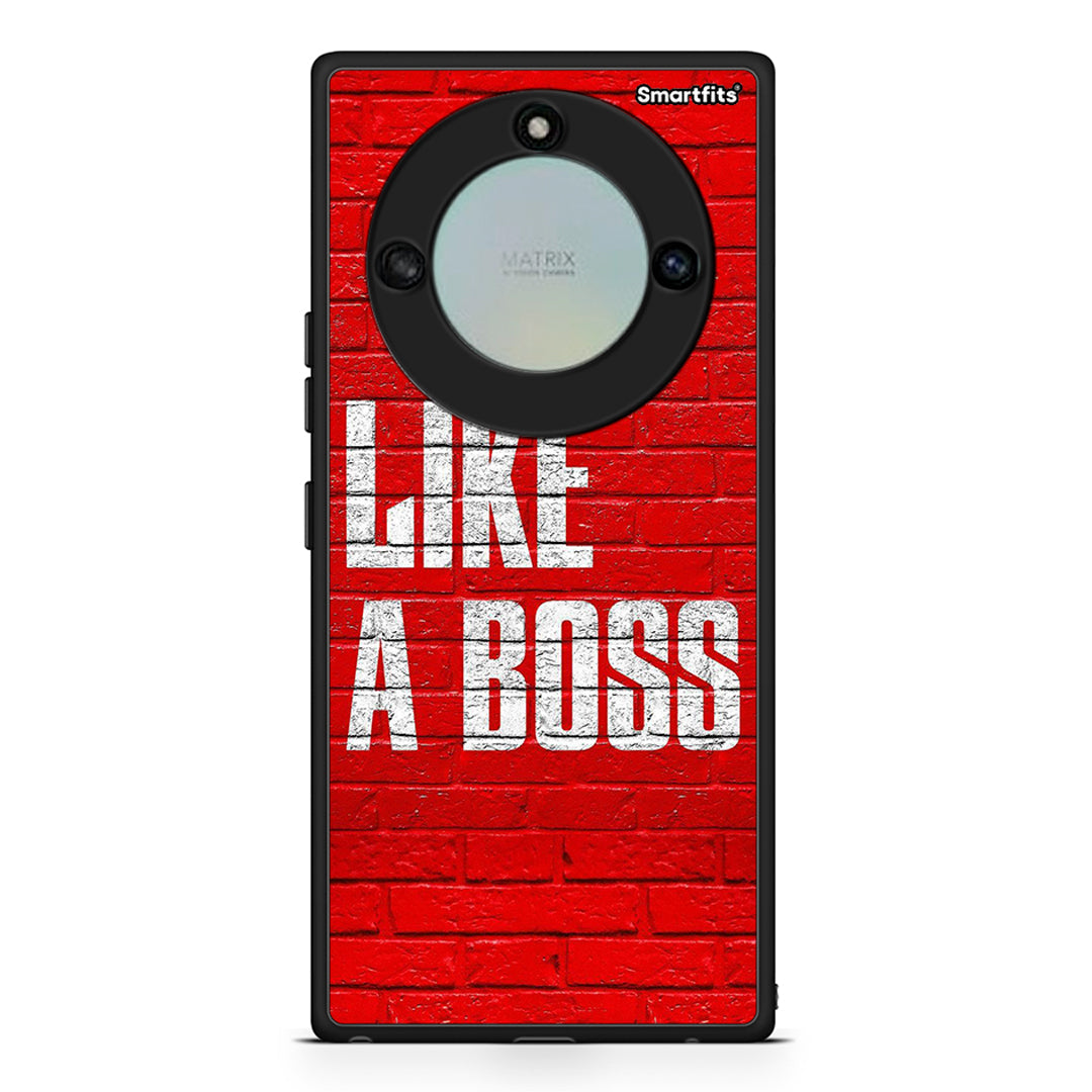 Honor X40 Like A Boss θήκη από τη Smartfits με σχέδιο στο πίσω μέρος και μαύρο περίβλημα | Smartphone case with colorful back and black bezels by Smartfits