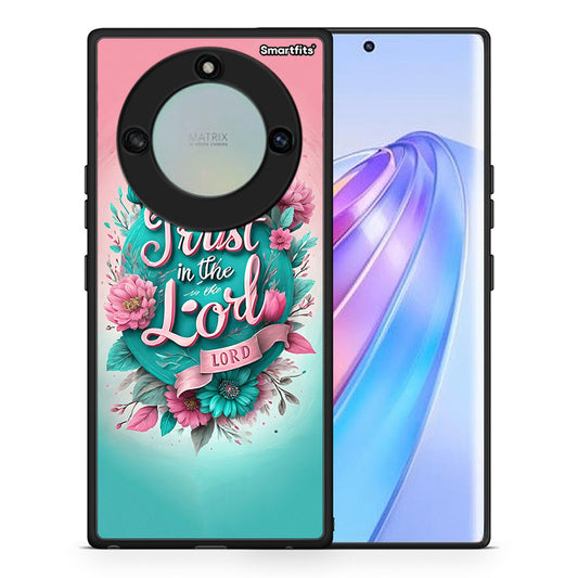 Θήκη Honor X40 Lord Trust από τη Smartfits με σχέδιο στο πίσω μέρος και μαύρο περίβλημα | Honor X40 Lord Trust case with colorful back and black bezels