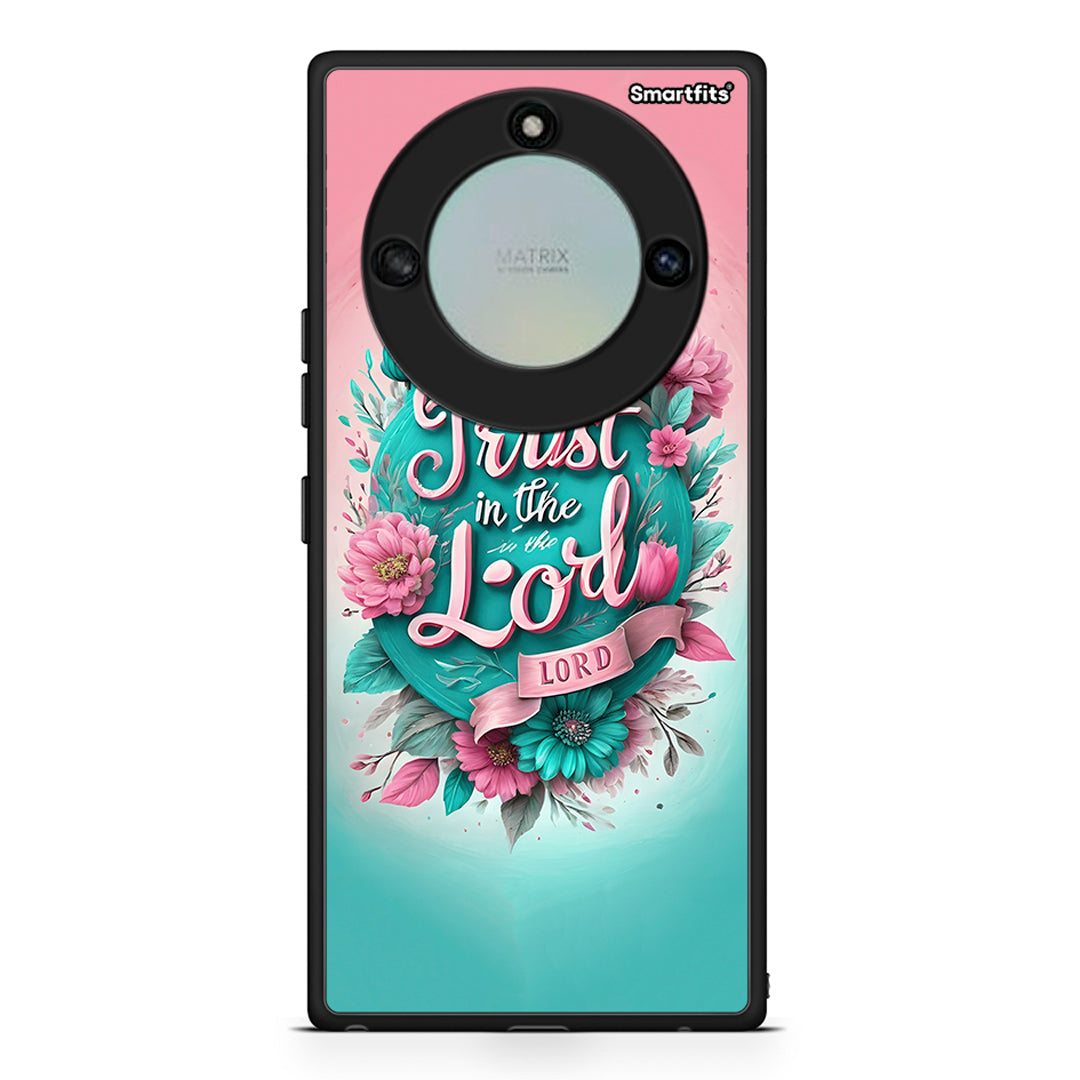 Honor X40 Lord Trust θήκη από τη Smartfits με σχέδιο στο πίσω μέρος και μαύρο περίβλημα | Smartphone case with colorful back and black bezels by Smartfits