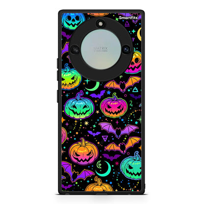 Honor X40 Neon Halloween θήκη από τη Smartfits με σχέδιο στο πίσω μέρος και μαύρο περίβλημα | Smartphone case with colorful back and black bezels by Smartfits