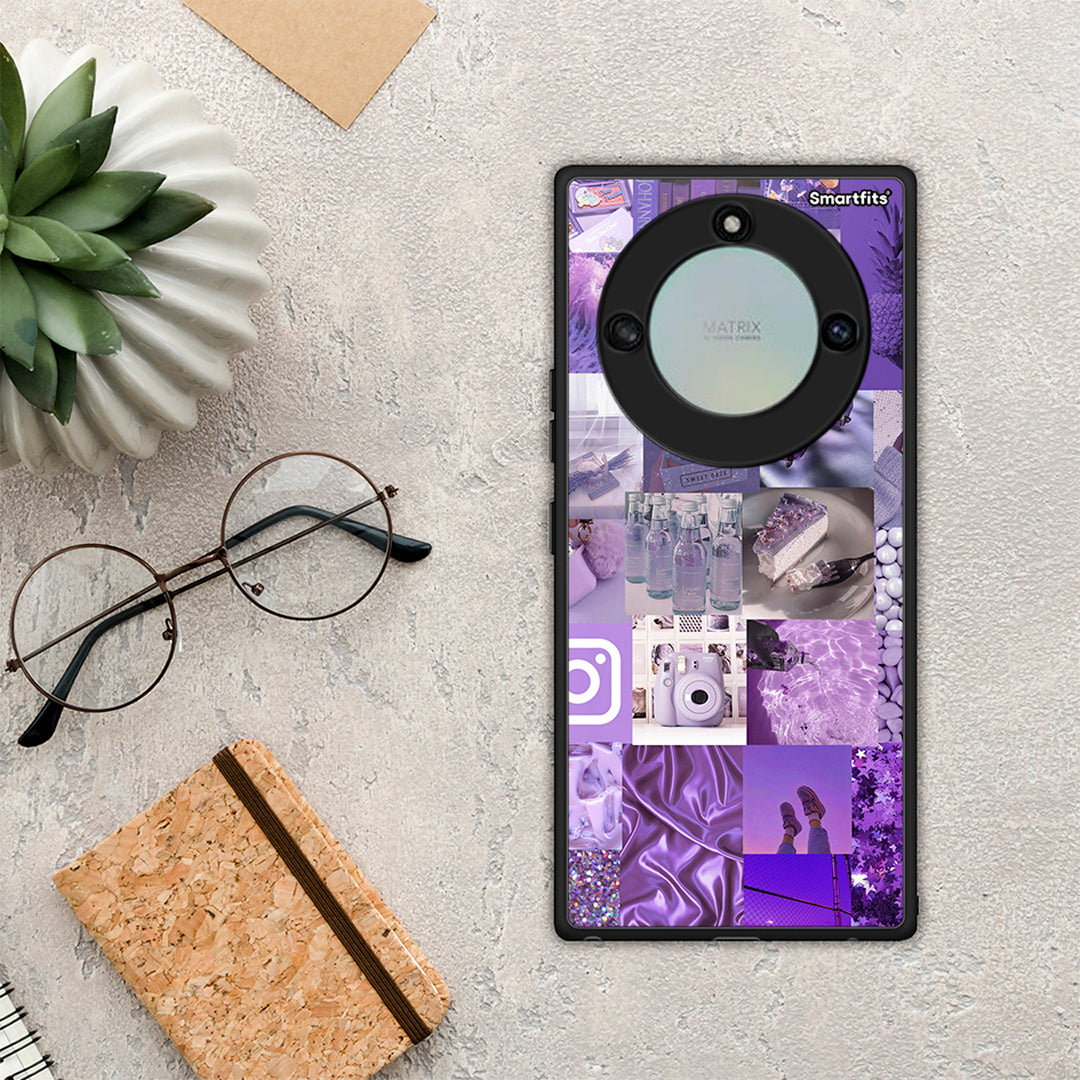 Purple Aesthetic Collage - Honor X40 θήκη