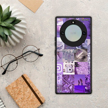 Purple Aesthetic Collage - Honor X40 θήκη