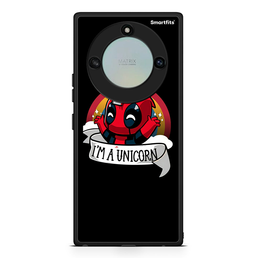 Honor X40 Unicorn Deadpool θήκη από τη Smartfits με σχέδιο στο πίσω μέρος και μαύρο περίβλημα | Smartphone case with colorful back and black bezels by Smartfits