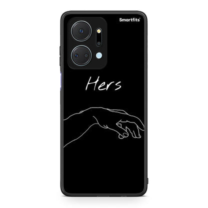 Honor X7a Aeshetic Love 1 Θήκη Αγίου Βαλεντίνου από τη Smartfits με σχέδιο στο πίσω μέρος και μαύρο περίβλημα | Smartphone case with colorful back and black bezels by Smartfits