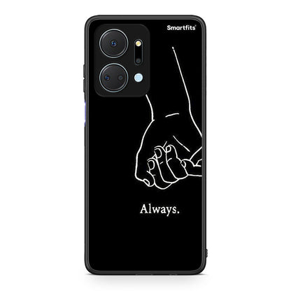 Honor X7a Always & Forever 1 Θήκη Αγίου Βαλεντίνου από τη Smartfits με σχέδιο στο πίσω μέρος και μαύρο περίβλημα | Smartphone case with colorful back and black bezels by Smartfits