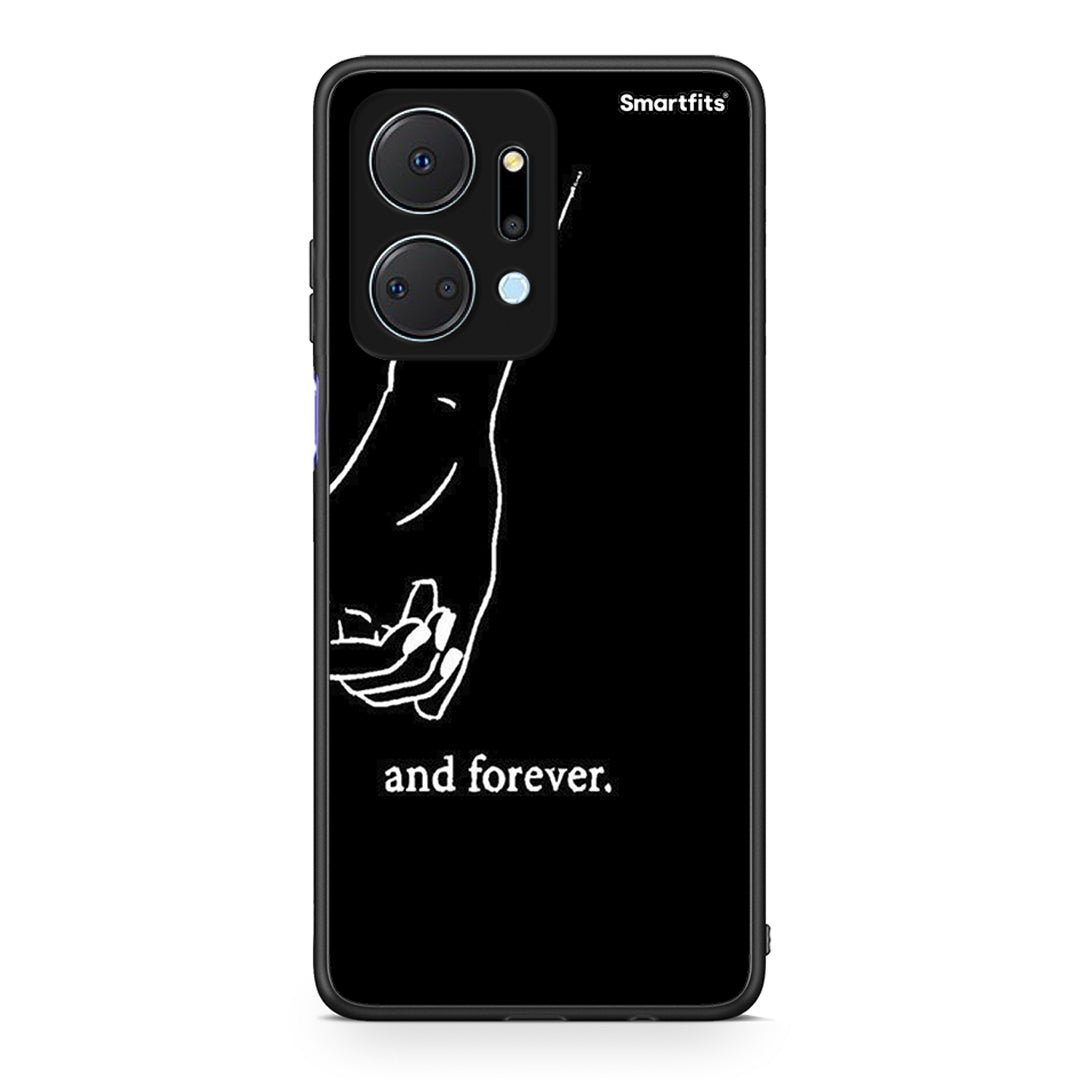 Honor X7a Always & Forever 2 Θήκη Αγίου Βαλεντίνου από τη Smartfits με σχέδιο στο πίσω μέρος και μαύρο περίβλημα | Smartphone case with colorful back and black bezels by Smartfits