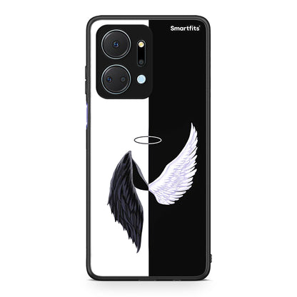 Honor X7a Angels Demons θήκη από τη Smartfits με σχέδιο στο πίσω μέρος και μαύρο περίβλημα | Smartphone case with colorful back and black bezels by Smartfits