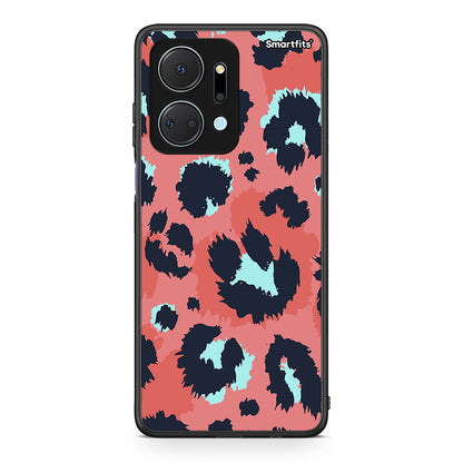 22 - Honor X7a Pink Leopard Animal case, cover, bumper