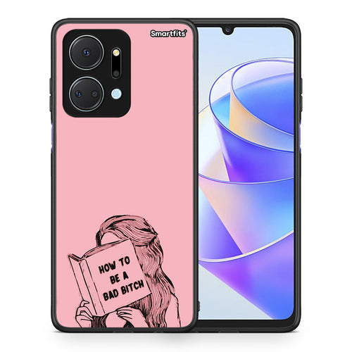 Θήκη Honor X7a Bad Bitch από τη Smartfits με σχέδιο στο πίσω μέρος και μαύρο περίβλημα | Honor X7a Bad Bitch case with colorful back and black bezels
