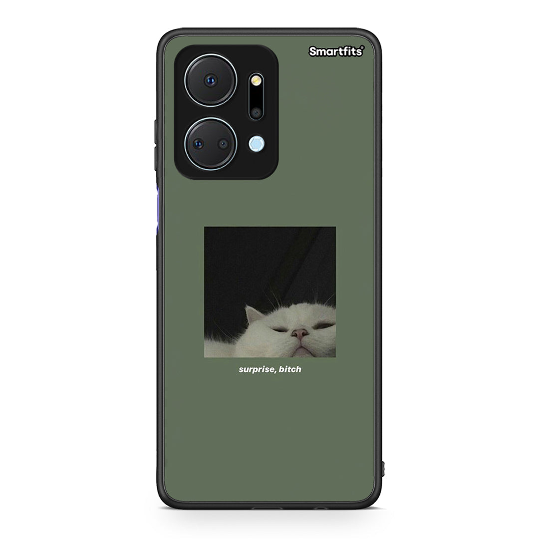 Honor X7a Bitch Surprise θήκη από τη Smartfits με σχέδιο στο πίσω μέρος και μαύρο περίβλημα | Smartphone case with colorful back and black bezels by Smartfits
