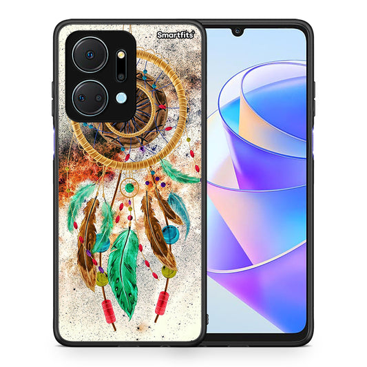 Θήκη Honor X7a DreamCatcher Boho από τη Smartfits με σχέδιο στο πίσω μέρος και μαύρο περίβλημα | Honor X7a DreamCatcher Boho case with colorful back and black bezels