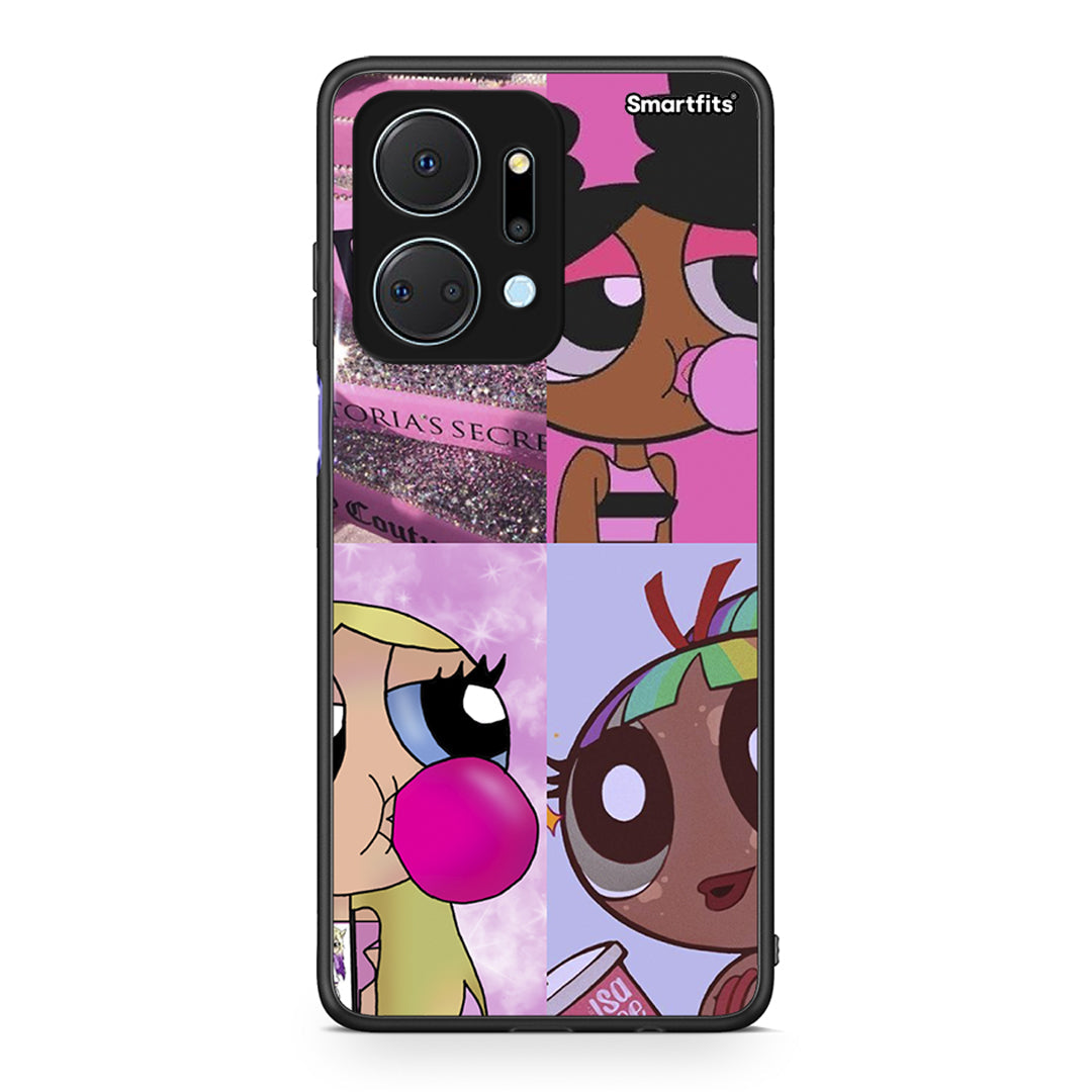 Honor X7a Bubble Girls Θήκη Αγίου Βαλεντίνου από τη Smartfits με σχέδιο στο πίσω μέρος και μαύρο περίβλημα | Smartphone case with colorful back and black bezels by Smartfits