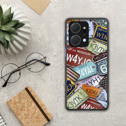 Car Plates - Honor X7a θήκη