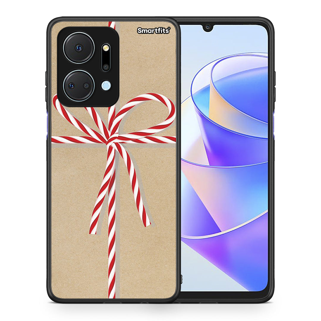 Θήκη Honor X7a Christmas Gift από τη Smartfits με σχέδιο στο πίσω μέρος και μαύρο περίβλημα | Honor X7a Christmas Gift case with colorful back and black bezels