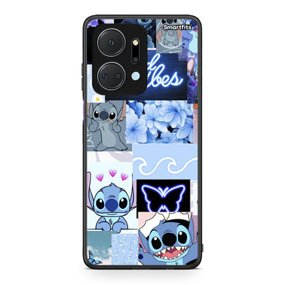 Honor X7a Collage Good Vibes Θήκη Αγίου Βαλεντίνου από τη Smartfits με σχέδιο στο πίσω μέρος και μαύρο περίβλημα | Smartphone case with colorful back and black bezels by Smartfits