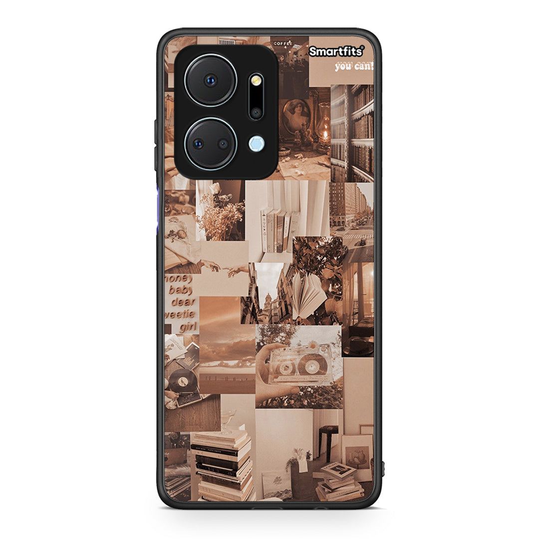 Honor X7a Collage You Can Θήκη Αγίου Βαλεντίνου από τη Smartfits με σχέδιο στο πίσω μέρος και μαύρο περίβλημα | Smartphone case with colorful back and black bezels by Smartfits
