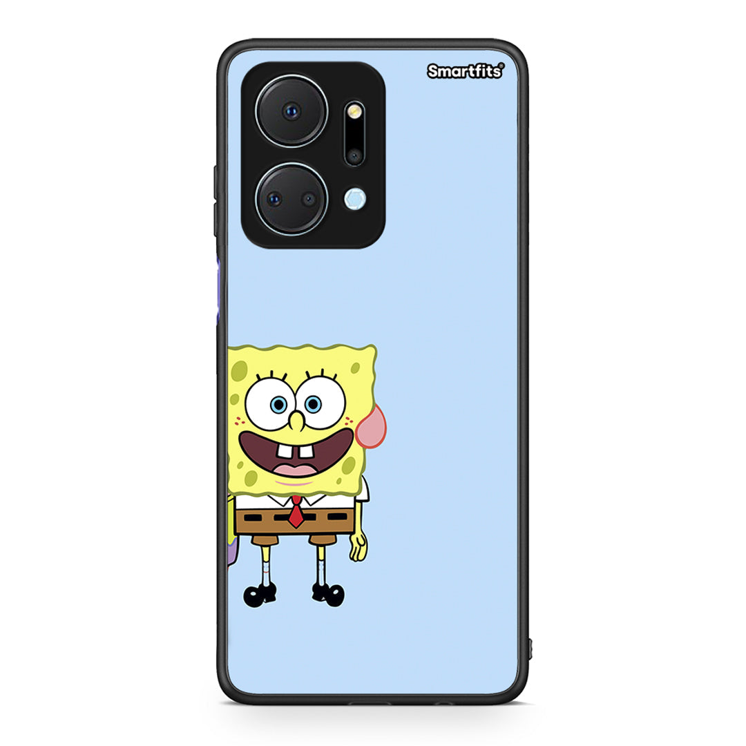 Honor X7a Friends Bob θήκη από τη Smartfits με σχέδιο στο πίσω μέρος και μαύρο περίβλημα | Smartphone case with colorful back and black bezels by Smartfits