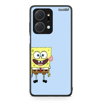 Honor X7a Friends Bob θήκη από τη Smartfits με σχέδιο στο πίσω μέρος και μαύρο περίβλημα | Smartphone case with colorful back and black bezels by Smartfits