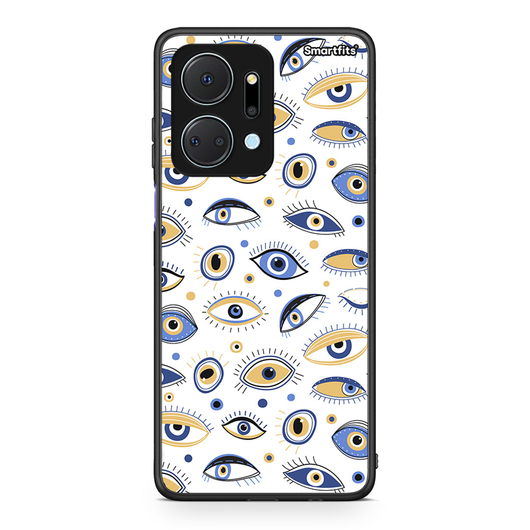 Honor X7a Ftou Ftou θήκη από τη Smartfits με σχέδιο στο πίσω μέρος και μαύρο περίβλημα | Smartphone case with colorful back and black bezels by Smartfits