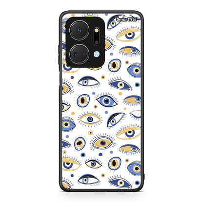 Honor X7a Ftou Ftou θήκη από τη Smartfits με σχέδιο στο πίσω μέρος και μαύρο περίβλημα | Smartphone case with colorful back and black bezels by Smartfits