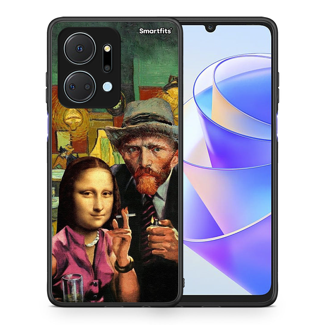 Θήκη Honor X7a Funny Art από τη Smartfits με σχέδιο στο πίσω μέρος και μαύρο περίβλημα | Honor X7a Funny Art case with colorful back and black bezels