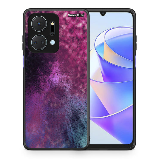 Θήκη Honor X7a Aurora Galaxy από τη Smartfits με σχέδιο στο πίσω μέρος και μαύρο περίβλημα | Honor X7a Aurora Galaxy case with colorful back and black bezels