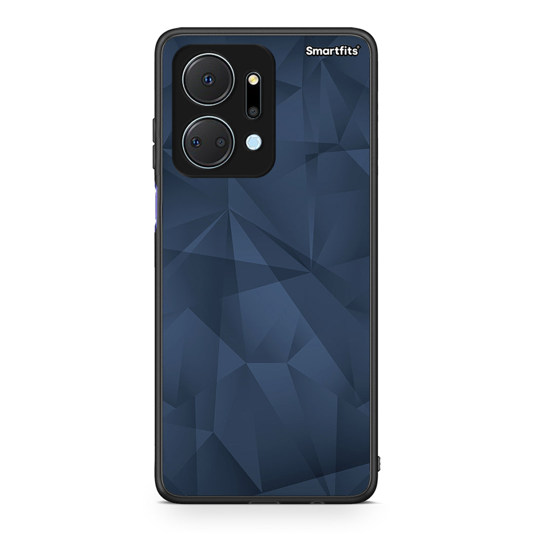 39 - Honor X7a Blue Abstract Geometric case, cover, bumper