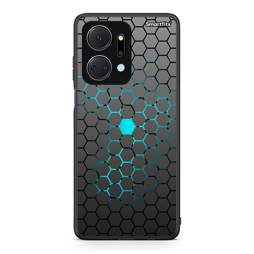 40 - Honor X7a Hexagonal Geometric case, cover, bumper