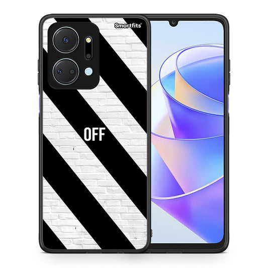 Θήκη Honor X7a Get Off από τη Smartfits με σχέδιο στο πίσω μέρος και μαύρο περίβλημα | Honor X7a Get Off case with colorful back and black bezels