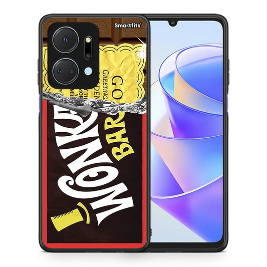 Θήκη Honor X7a Golden Ticket από τη Smartfits με σχέδιο στο πίσω μέρος και μαύρο περίβλημα | Honor X7a Golden Ticket case with colorful back and black bezels