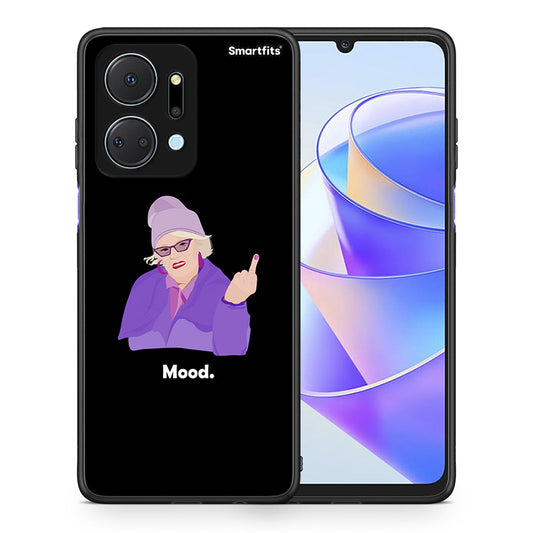 Θήκη Honor X7a Grandma Mood Black από τη Smartfits με σχέδιο στο πίσω μέρος και μαύρο περίβλημα | Honor X7a Grandma Mood Black case with colorful back and black bezels